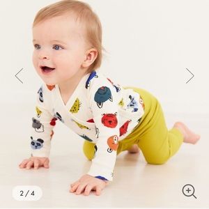 Hanna Anderson baby Print Side Snap Bodysuit In Organic Cotton